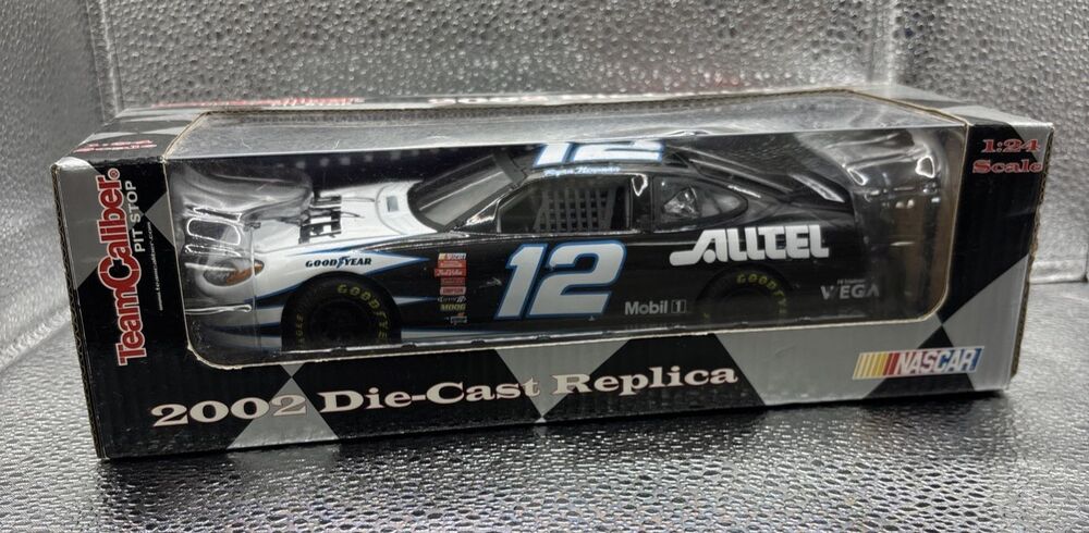 Signed Ryan Newman #12 ALLTEL 2002 Team Caliber 1:24 NASCAR Diecast Car